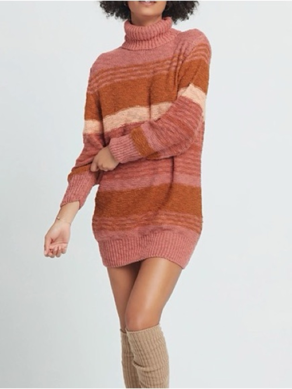 L*SPACE Turtleneck Sweater Dress